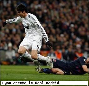 Le Real Madrid, &eacute;limin&eacute; par Lyon